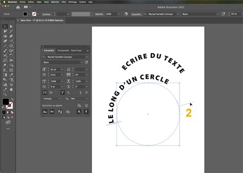 Comment Crire Mon Texte Sur Un Cercle Avec Illustrator