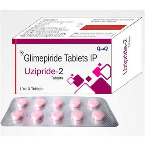 2 Mg Glimepiride Tablets IP For Diabetes Tablet Rs 50 Pack ID