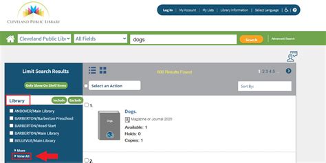 How to search for items at your local library – CLEVNET