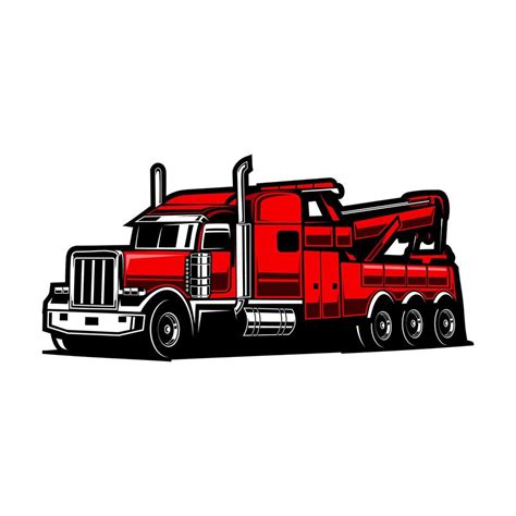 Tow Truck Vector Towing 13702975 Vector Art At Vecteezy