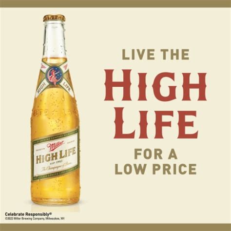 Miller High Life Beer American Lager Beer, 6 bottles / 7 fl oz - Kroger