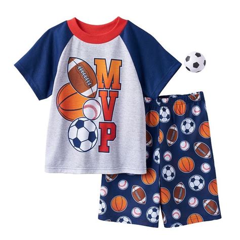 Boys 4 12 Mvp Sports 2 Piece Pajama Set Pajama Set Pajamas Disney Girls