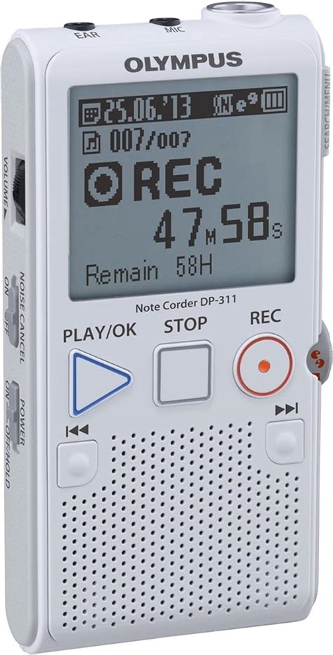 Olympus Audio Dp 311 Simple Voice Recorder White Uk