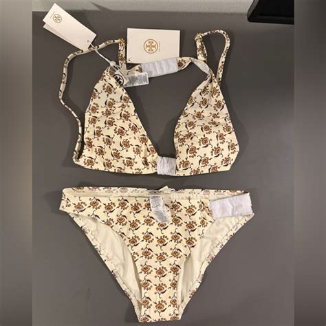 Tory Burch Swim Tory Burch Dandelion Print Bikini Set Top Bottom Poshmark