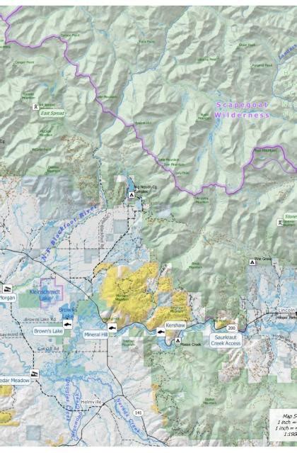 Blackfoot River map | OffTheGridMaps