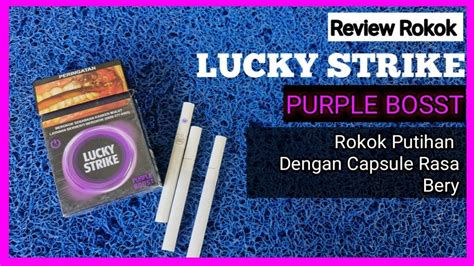 Review Rokok Lucky Strike Purple Bosst Rokok Putihan Dengan Capsule