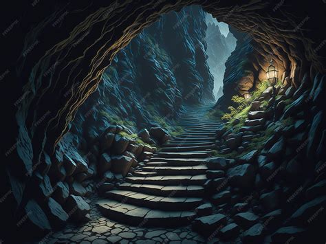 Guard Near Stairs In The Mountain Cave Of Mt 8