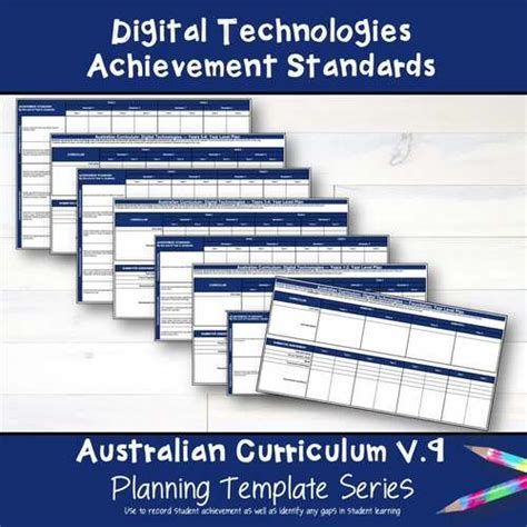 V Australian Curriculum Technologies Achievement Standards Bundle Pack