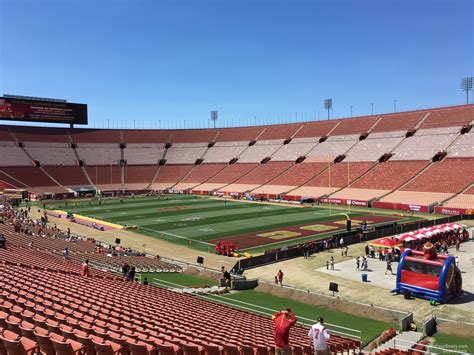 Los Angeles Memorial Coliseum Seating Chart for Football 8