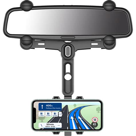 MOCNY UCHWYT NA TELEFON NA LUSTERKO WSTECZNE - Sklep, Opinie, Cena w