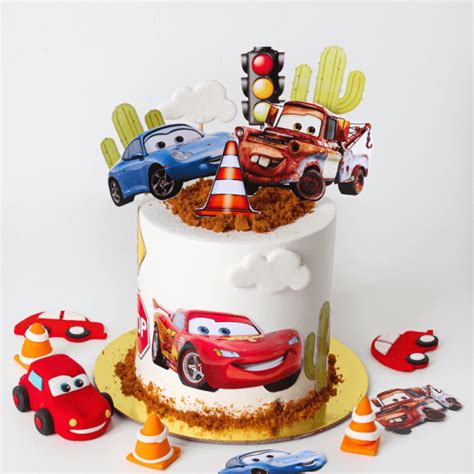 Get Revved Up With Our Lightning Mcqueen Cake Buy Now