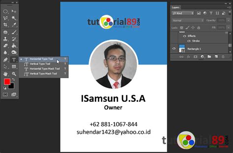 Cara Mudah Membuat ID Card Dengan Photoshop Video Free Mockup