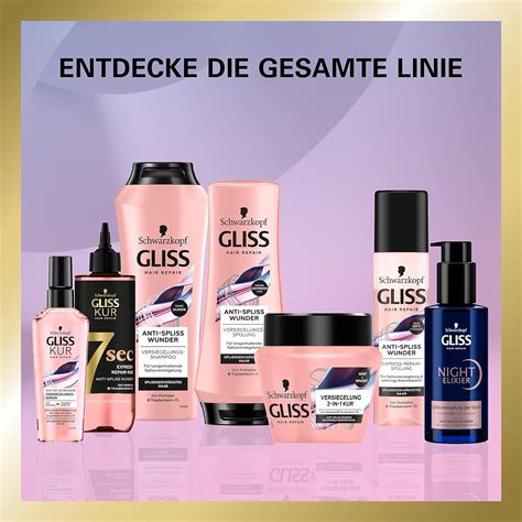 Schwarzkopf Gliss Night Elixier Anti Spliss Wunder Ml Shop Apotheke