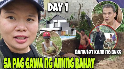 DAY 1 SA PAG GAWA NG AMING BAHAY NI AlexLibradaVlogs SA MINIFARM