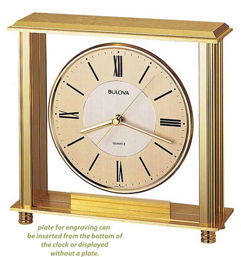 Bulova B1700 Grand Prix Mantle Clock The Clock Depot