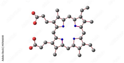 Porphyrin molecular structure isolated on white Stock Illustration ...