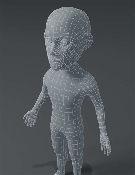 Male Body Cartoon Base Mesh D Model D Model Unknown Blend Dae