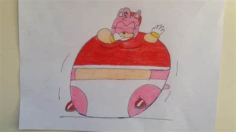 Amy Rose Inflated With Thumb By 95darts On Deviantart