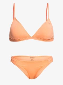 Bikinis Roxy W S Sd Beach Classics Fixed Tri Bikini Orange Koala