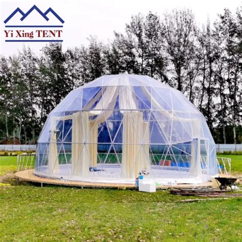 Luxury Resort M Geodesic Dome Glamping Tent For Glamping Camping Dome