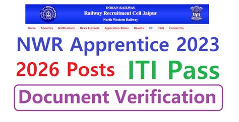 Nwr Railway Apprentice Bikaner Document Verification Anil Sir Iti