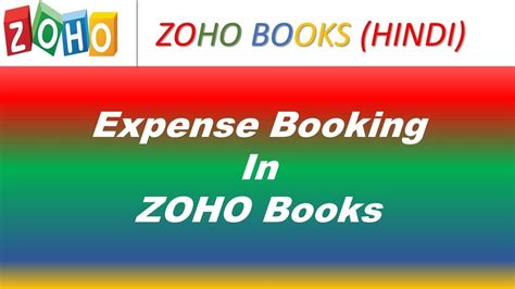 How To Book Expenses In Zohobooks Zoho Books Tutorial Zoho Books