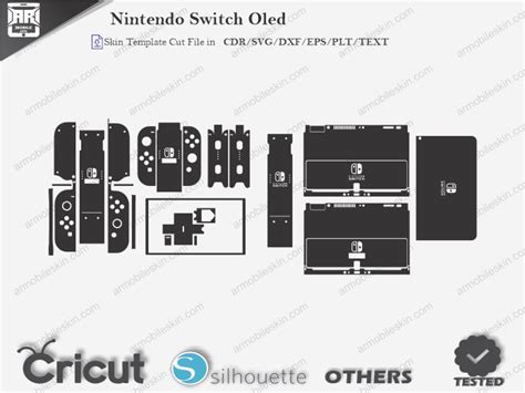 Nintendo Switch Oled Skin Template Vector Armobileskin