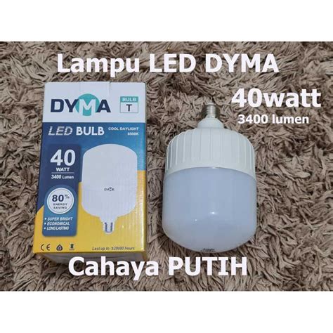 Jual Dyma Lampu LED Tabung 40W Putih Capsul Jakmall