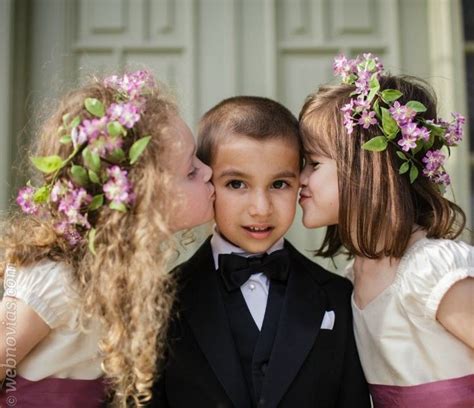 Peinados Pajes Daminhas Flores No Cabelo Casamento