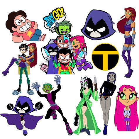 Teen Titans Png Bundle Cartoon Characters Teen Titans Go - Etsy