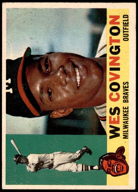 Amazon 1960 Topps 158 Wes Covington Milwaukee Braves Baseball