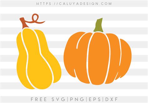 Free Pumpkin Set Svg Png Eps Dxf By Caluya Design