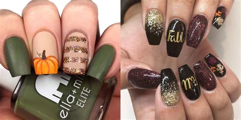 40 Best Fall Nail Designs 2022 Fall Nail Art Ideas