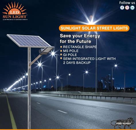 Solar LED Street Light At 8500 Solar Light Emitting Diode Street