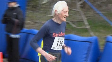 85 Year Old Marathon Runner Sets World Record Youtube