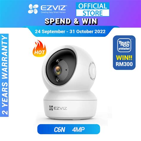 Ezviz C N Mp Wi Fi Indoor Security Smart Motion Tracking Wifi Pan Tilt