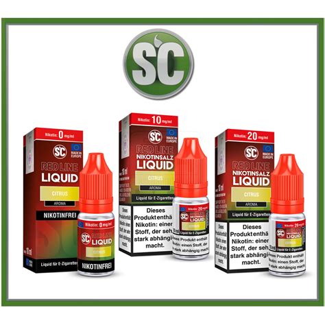 Sc Red Line Citrus Nikotinsalz Liquid Ml