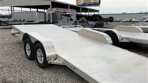 Aluma 82 Series Aluminum Tilt Deck Car Hauler Trailers Youtube