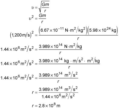 Orbital Speed in Physics Problems - dummies