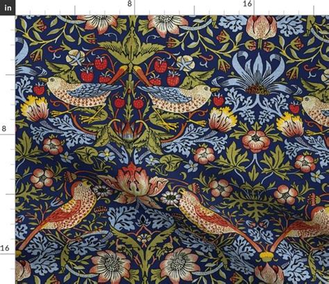 William Morris ~ Strawberry Thief ~ Spoonflower