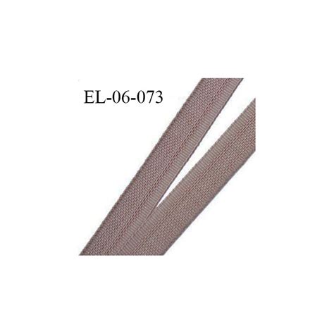 Elastique 6 mm fin spécial lingerie polyamide élasthanne couleur muscade grande marque fabriqué