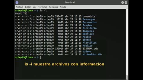 Comandos De Terminal Linux Uso Del Comando Ls YouTube