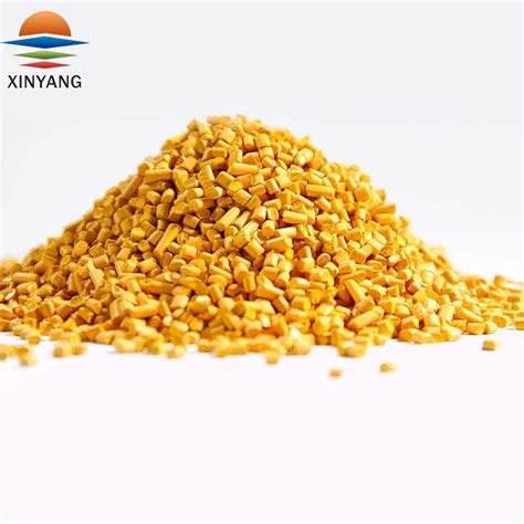 Recycled Plastic Color Pigment Granules Masterbatch Yellow Masterbatch