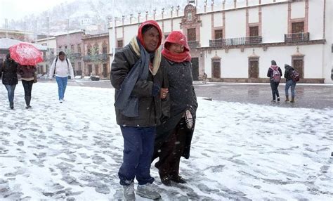 El Heraldo De Poza Rica Zacatecas Registra Fuerte Nevada