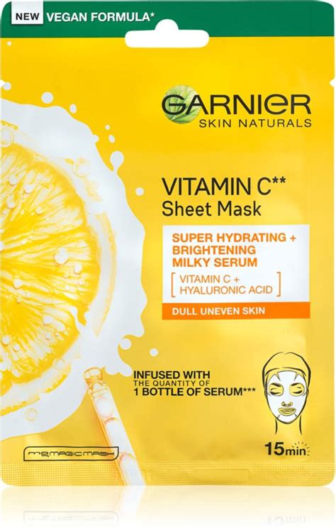 Garnier Skin Naturals Vitamin C maseczka w płachcie o działaniu