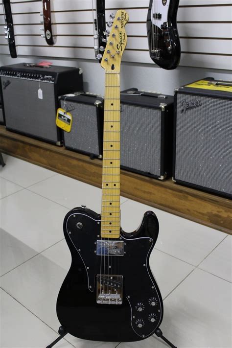 Guitarra Electrica Fender Squier Telecaster Custom Negra