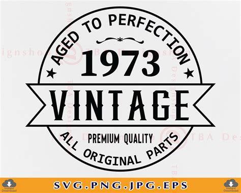 Vintage 1973 Svg 50th Birthday Svg 50 Birthday Svg 50th Etsy Uk