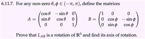 Solved For Any Non Zero T M Define The Matrices