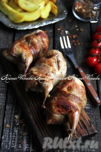 Перепела в беконе: 12 фото в рецепте