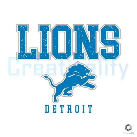 Lions Detroit Football Svg Nfl Sport File Digital Download Creativelify